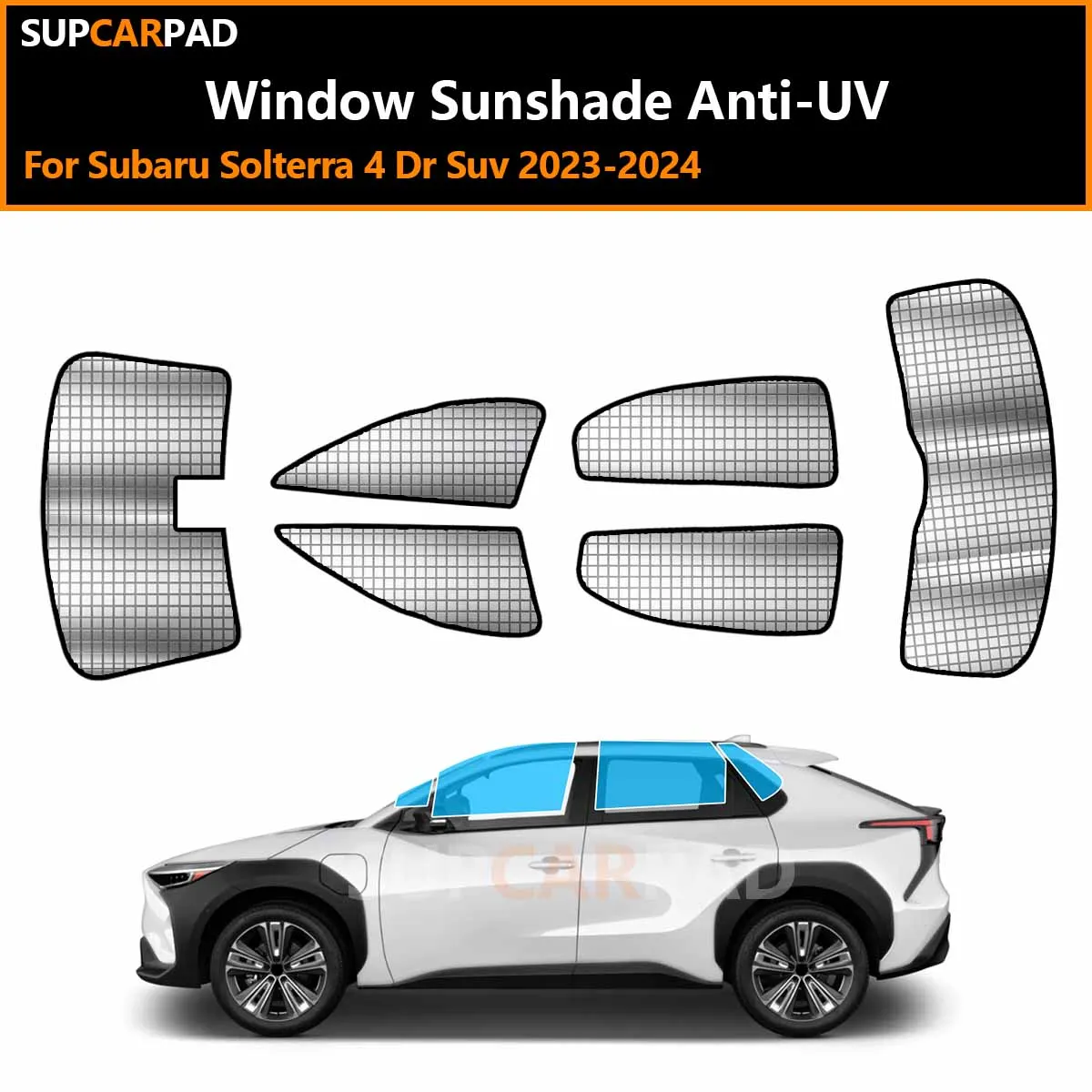 

For Subaru Solterra 4 Dr Suv 2023-2024 Custom Car Window Sunshade Anti-UV Car Sun Window Visors Sunshade Covers Accessories