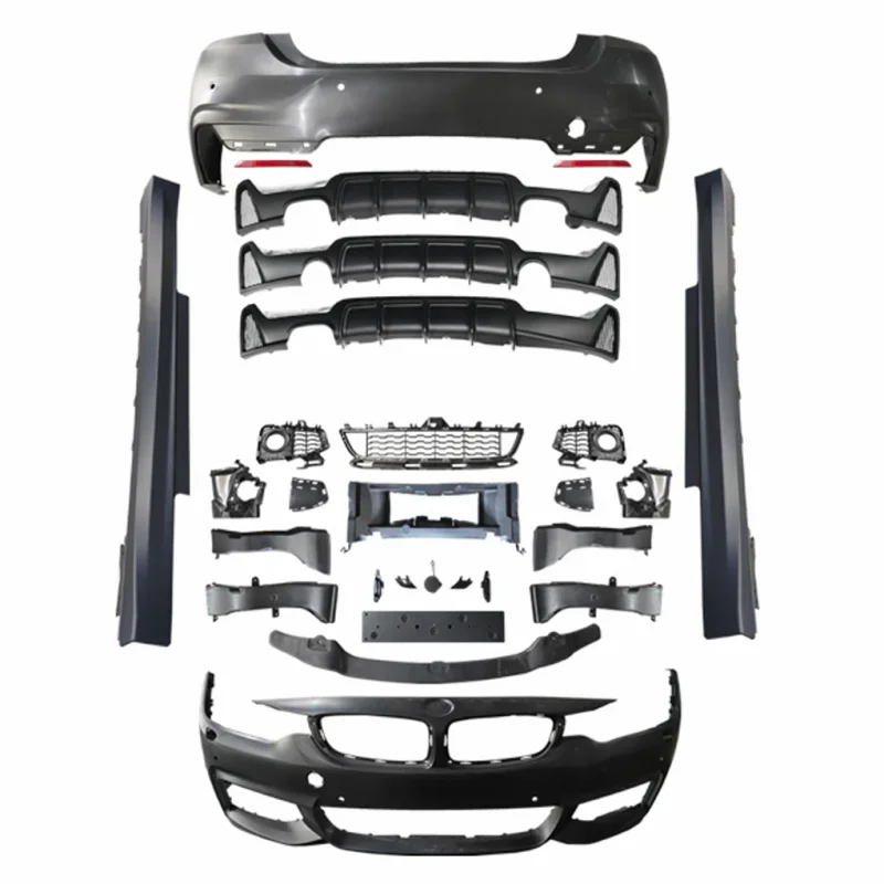 2025 Car Accessories M Sport Style Body Kit Car Bumpers Front Lip Rear Diffuser Side Skirts for BMW F32 Body Kit M Tech Car Part