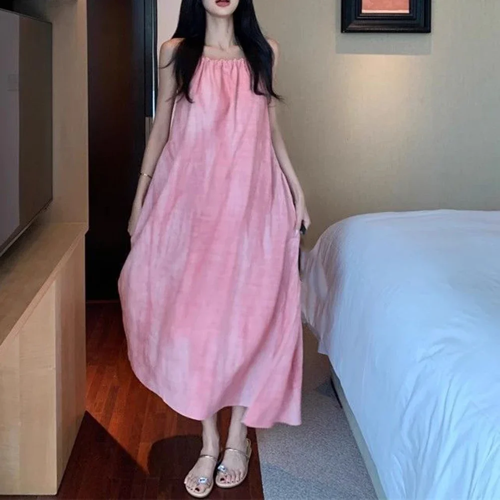 

Bow Style Dress L Backless Summer Dress Brand New Condition Leisure Style Polyester Fabric Regular Length Beach Vacation