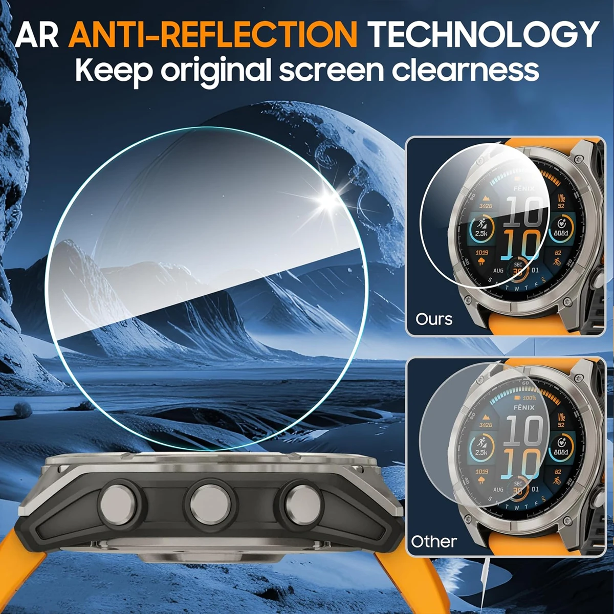 กระจกนิรภัยสําหรับนาฬิกา Garmin Foreruuner165/955/255 ป้องกันหน้าจอกระจกตําแหน่ง Anti-Scratch ฟิล์มสําหรับ Garmin Accessorie