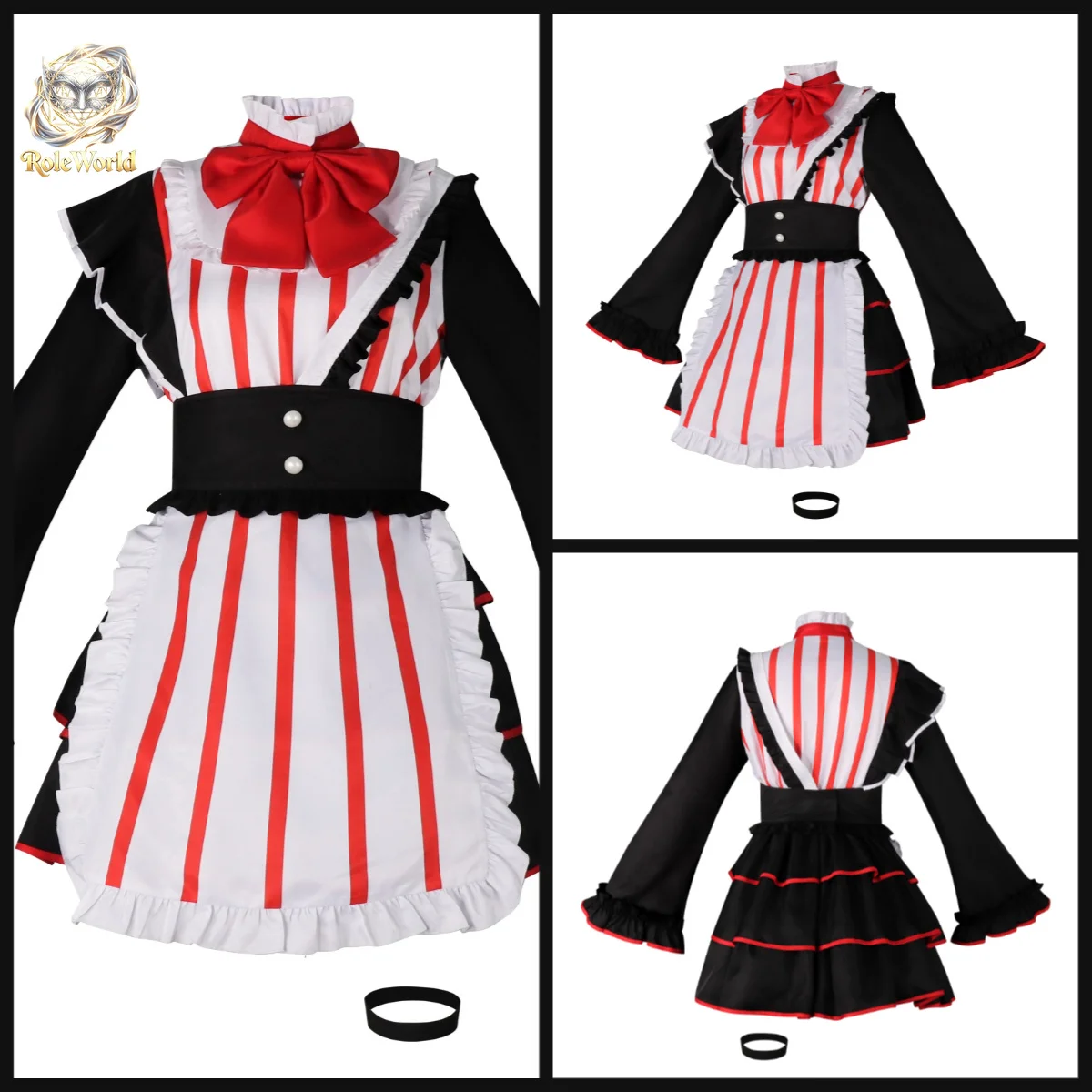 Costume de cosplay exclusif Kasane Teto, nouvelle chanson, pour femme, chanteuse virtuelle, anime, ensemble complet, tenue de jeu de rôle