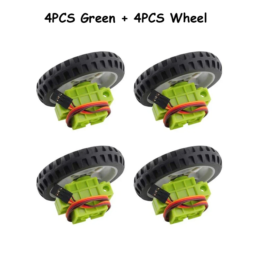 Variant: 4pcs Green Wheel
