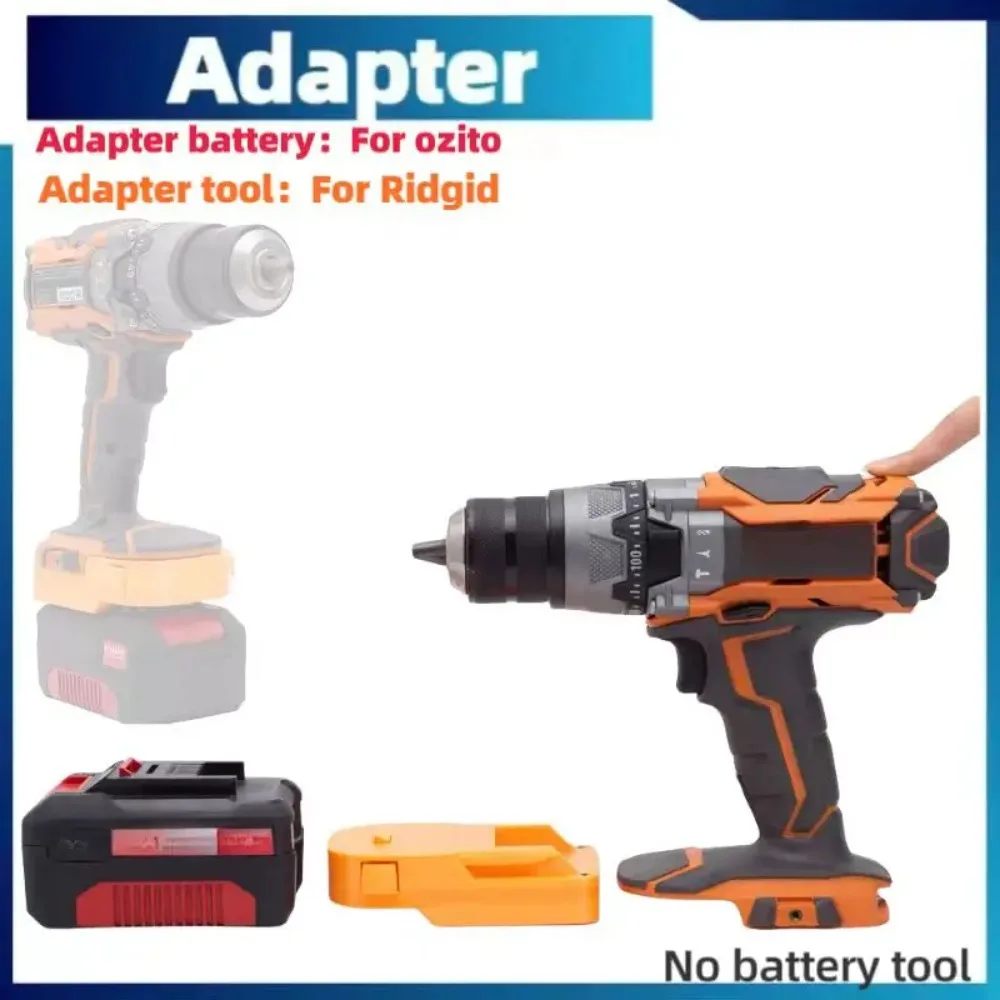 Imagem -02 - Conversor do Adaptador da Bateria do Lítio Ferramentas sem Escova Somente Adaptador Ajuste para Aeg Rígido 18v