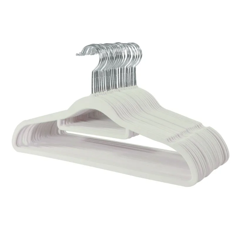 

10pcs Non-Slip Solid Clothes Hangers Heavy-Duty Clothes Suit Hangers Saving Closet Space Clothing Store Display Clothes Hangers