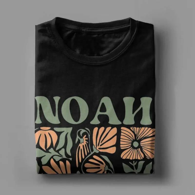 T-shirt da uomo the flower bloom Noah Kahan T-shirt vintage in puro cotone T-shirt manica corta girocollo top stampato