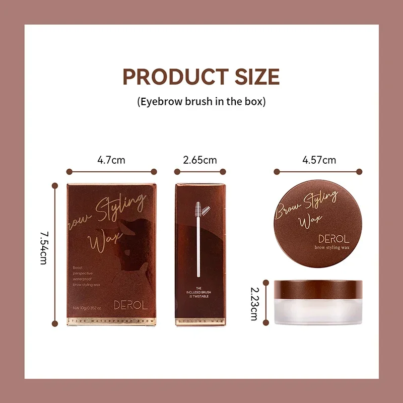 Crema de estilismo para cejas 3D, maquillaje de larga duración, Natural, de secado rápido, pomada para cejas salvajes, ajuste de Gel, cera, cosméticos para cejas, 1 Uds.