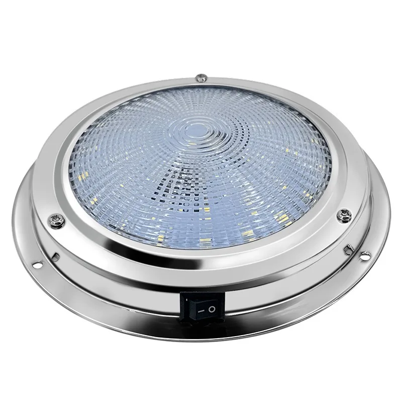 

For yacht ceiling light 316 stainless steel shell IP65 waterproof cold white light RV LED roof light