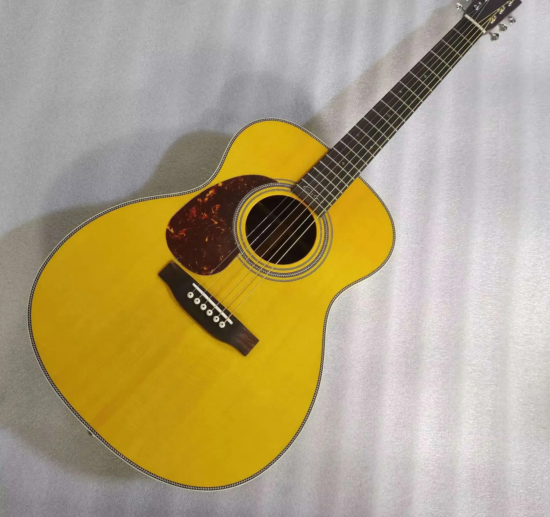 

OM28 student guitar kid beginners lefty guitar 39" acoustic electric guitar left handed guitars OOO28EC