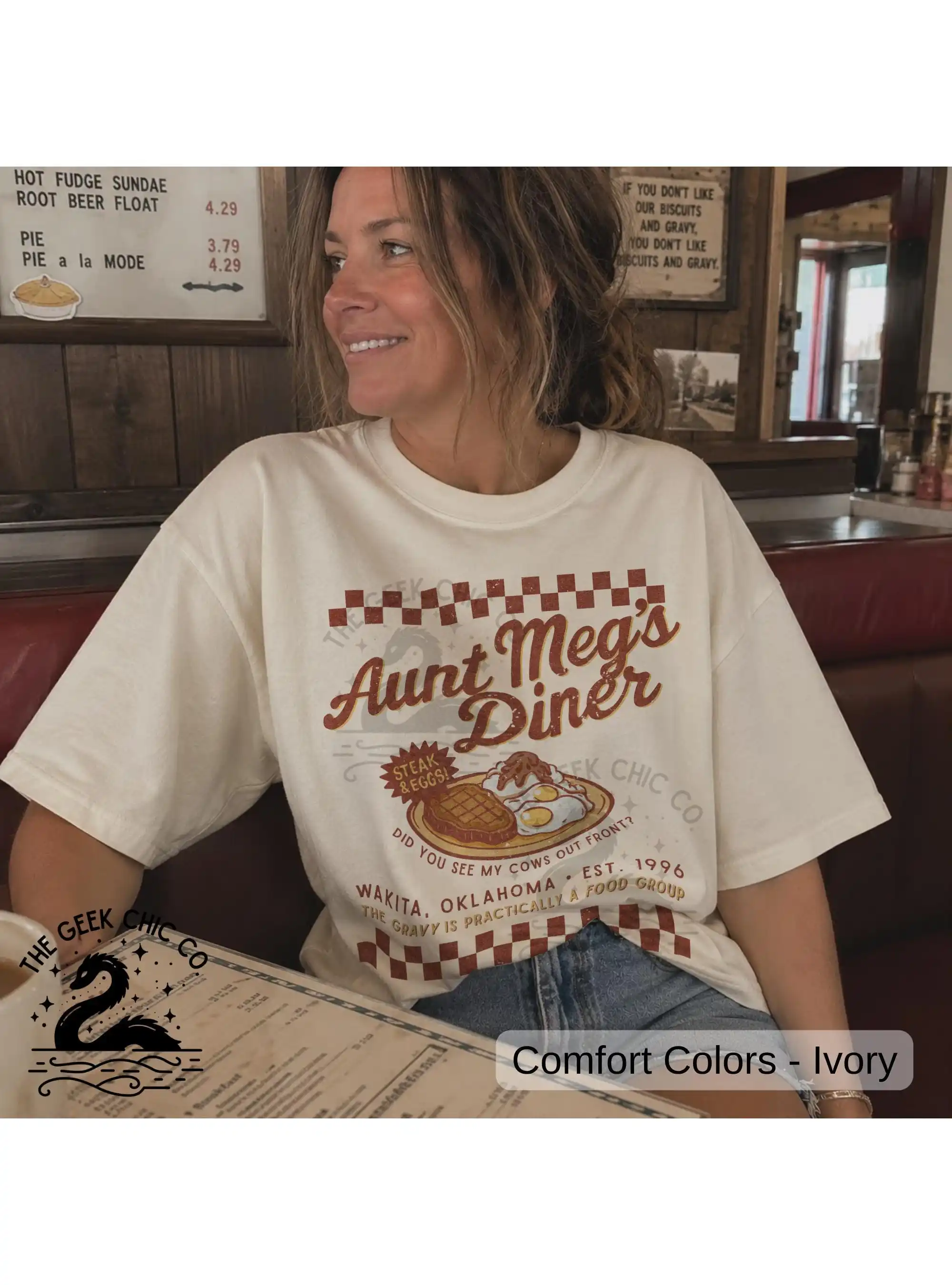 Aunt Meg's Diner Twister Movie T-Shirt: 1996 Retro Film Tee