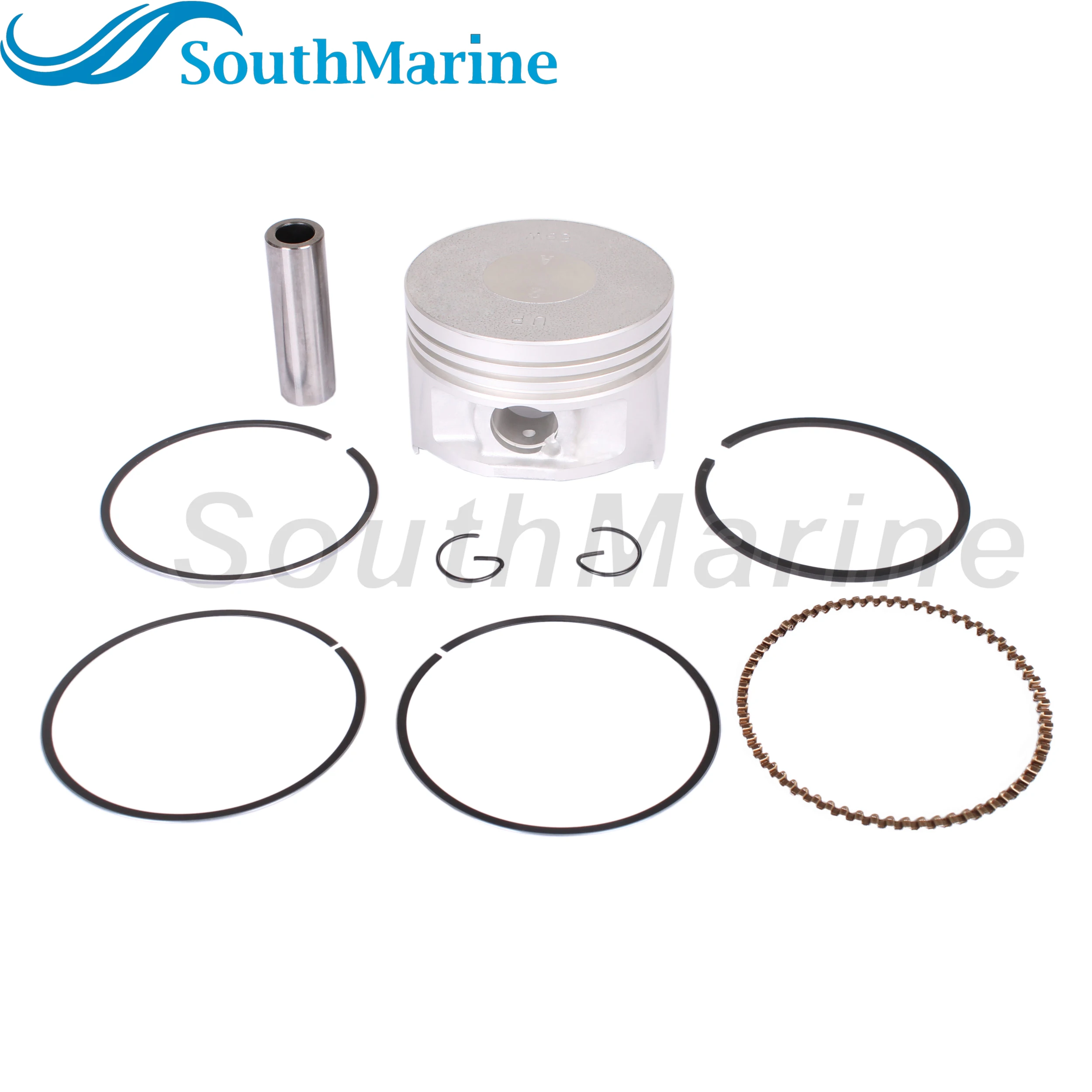 

Boat Engine 69W-11631-00-97 69W-11631-01-97 STD Piston Set & 67C-11603-00 01 Ring for Yamaha 25HP 30HP 40HP 50HP 60HP, 65mm STD