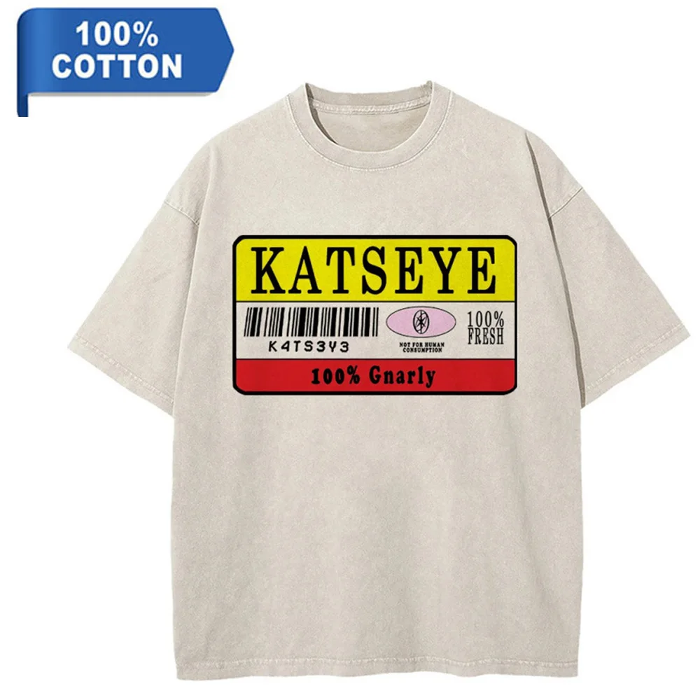 

KATSEYE T Shirt Fashion Music Merch Washed TShirts Women's Cotton Oversize Short SleeveO-Neck Unisex Tees Streetshirt
