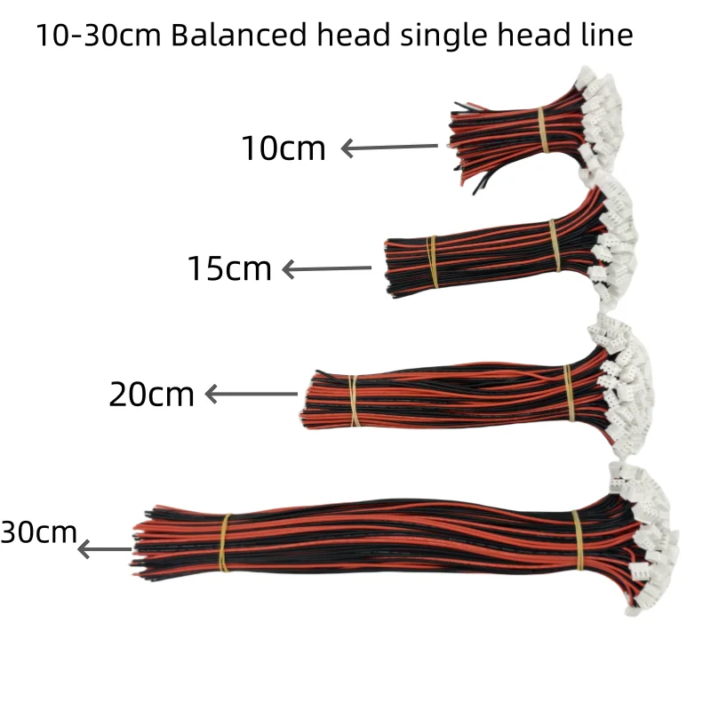 10pc 1S 2S 3S 4S 5S 6S 7S 8S 22AWG Lipo Battery Balance Charger Cable IMAX B6 Connector Plug Wire 10 15 20 30cm Single head wire