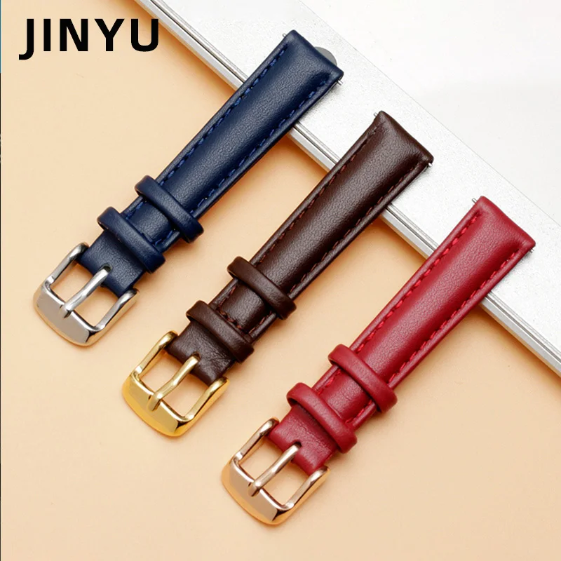 12mm 14mm 16mm 18mm 20mm Men Women cowhide Watch Band For Casio Fossil DW Folli Follie Watch Strap Bracelet Accessories