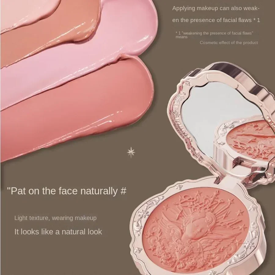 Flower Knows Little Angel Blushes Lichtgewicht, glad, langdurig de hele dag gezichtsverbeterende make-up Koreaanse Blush Cream voor wang