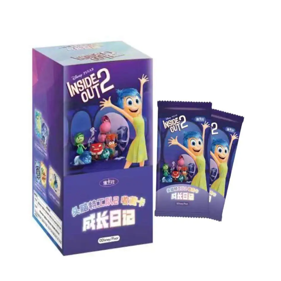 

Официальные радужные карты Disney Inside Out 2, коллекционные карты с героями мультфильмов, развивающие игрушки для детей, подарки на день рождения