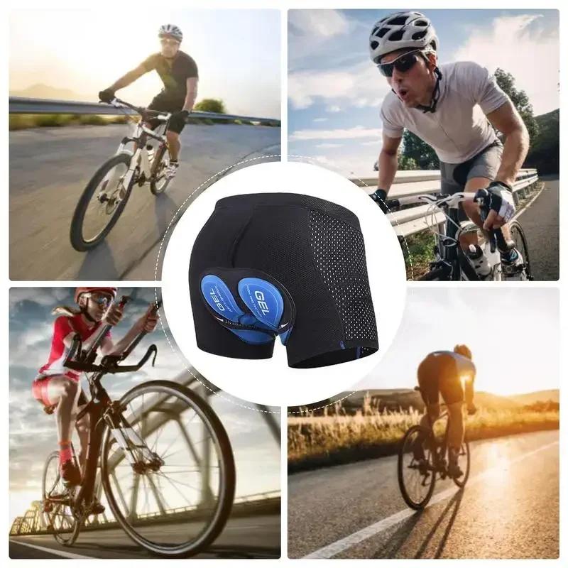 

Cycling Shorts 3D GEL High Density Shock Absorption Men's Hip Protection Pants Breathable Comfort Silicone Cushion Riding Gear