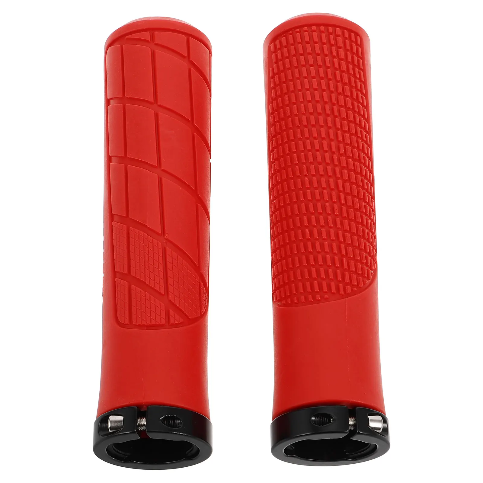 

2pcs Rubber Bicycle Handle Grips Non Slip Ergonomic Shock Absorption Durable Soft Grips For Mountain Road Bikes