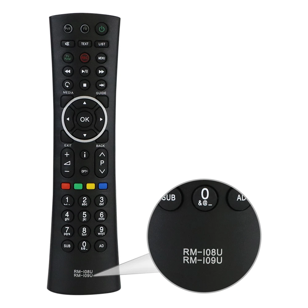 ABS استبدال ل HUMAX TV فك التشفير التحكم عن بعد Freesat RM-108U RM-109U HB-1000S Freesat Freetime جهاز استقبال الأقمار الصناعية