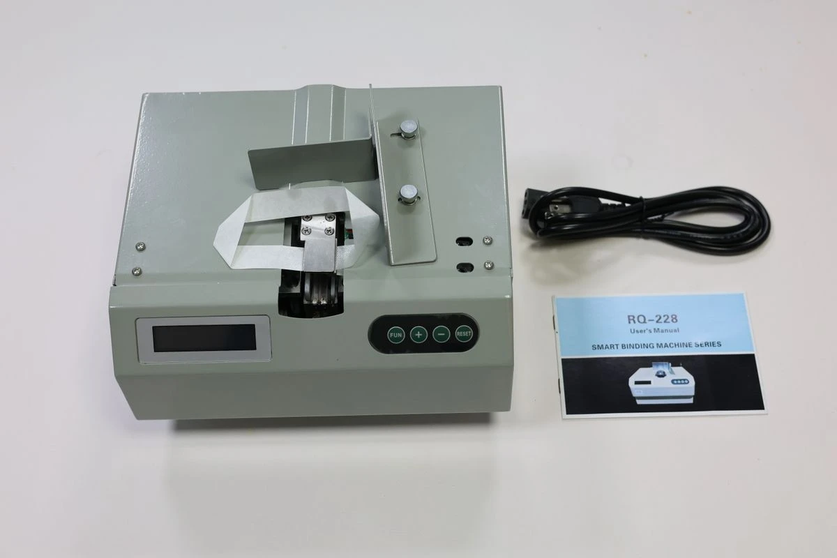 Máquina aplicadora de bandas pequeñas inteligentes de DG-45, máquina de embalaje de bandas para dinero, aplicadora de bandas de moneda de papel