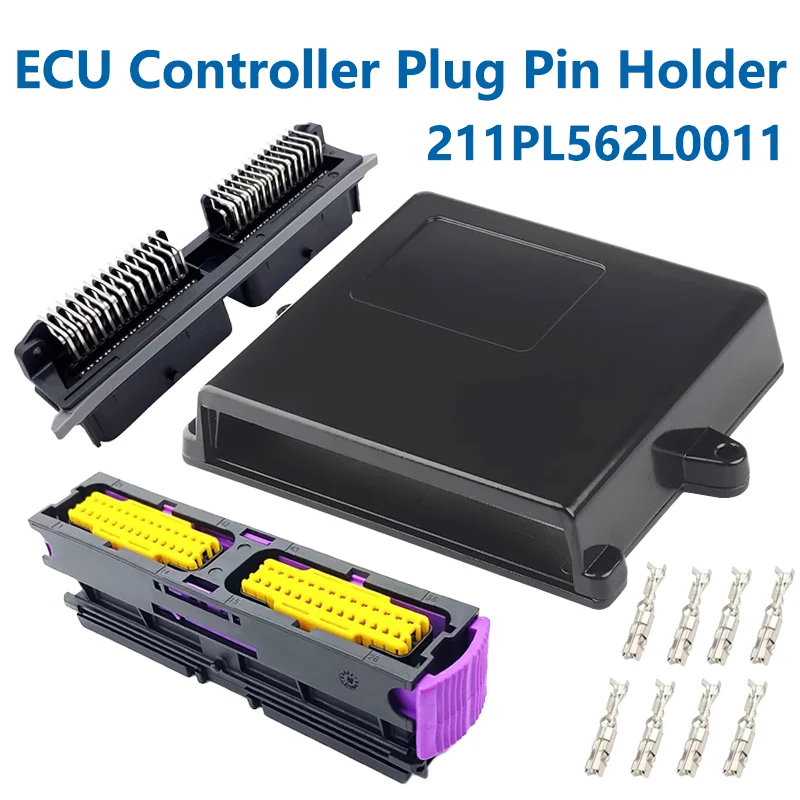 

1/5Pcs 56P ECU Controller Aluminum Alloy Shell Automotive Motor Car PBT with Auto Connector 211PL562L0011