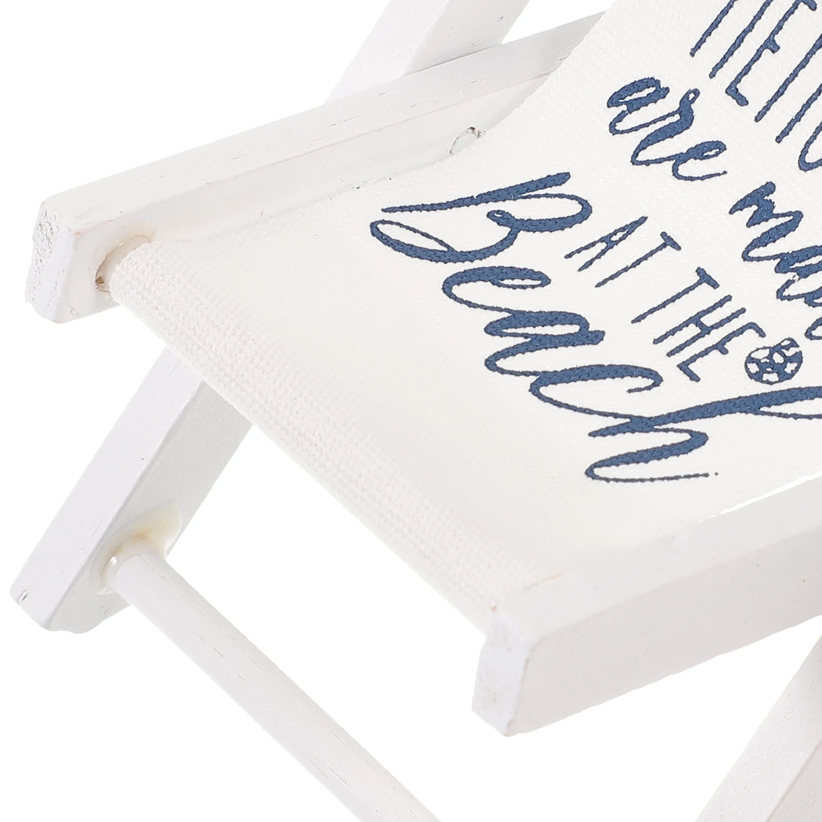 

Beach Chair Decoration Outdoor Chairs Miniature Ornaments Coastal Model Wood Office