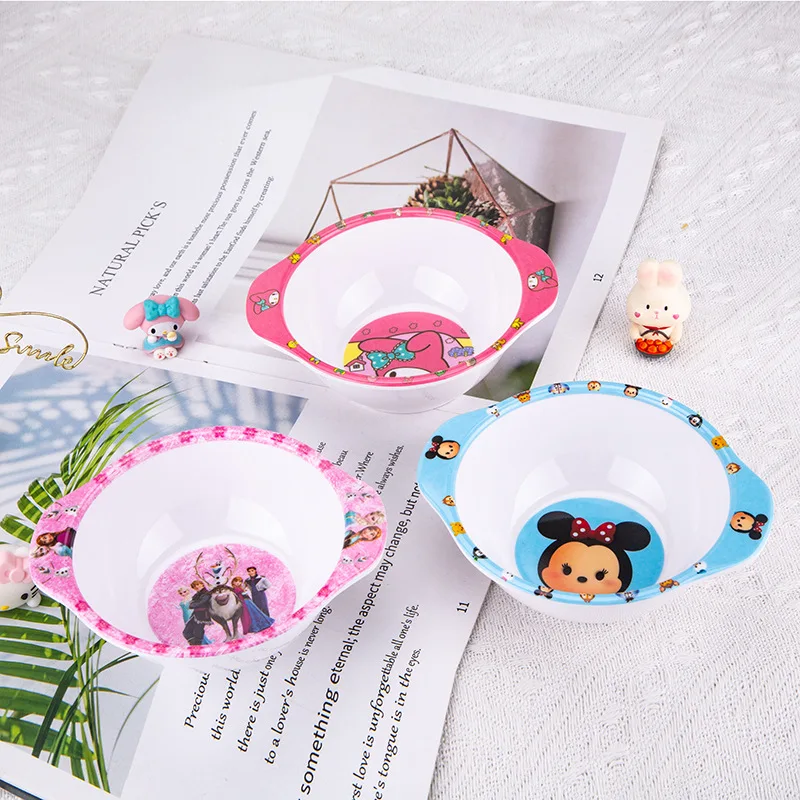 New Sanrio Hello Kitty Bowl My Melody Cartoon Tableware Cute Creative Anti-drop Anti-scald Soup Bowl Gifts