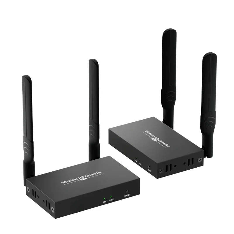 1080p Wireless HDMI Extender with Transmitter and Receiver Offering 500m Perfect for Large-scale Meetings and Conferences