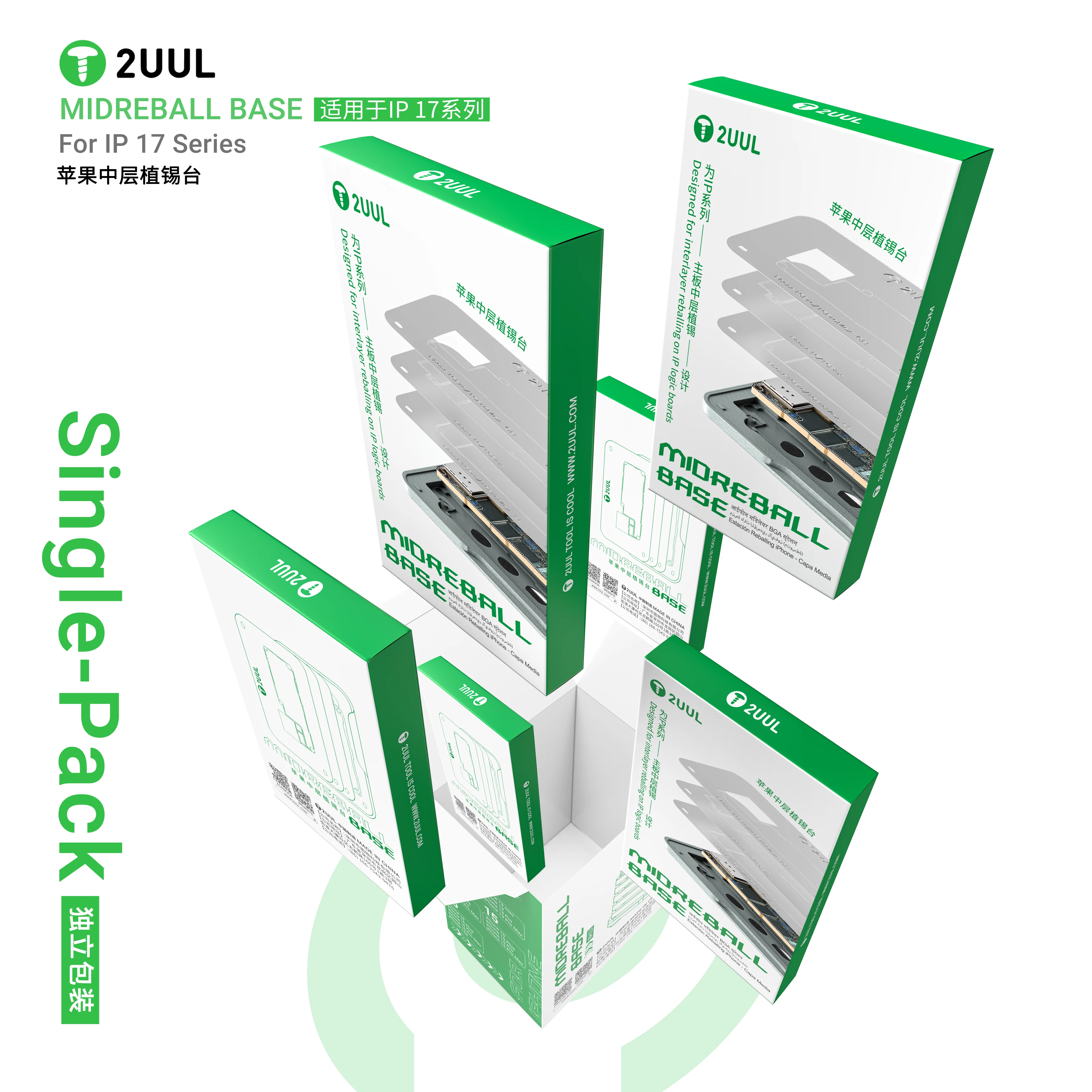 

Паяльная станция 2UUL BH40 17 17AIR 17pro 17pro Max с усиленным магнитным креплением, предотвращающим деформацию краев