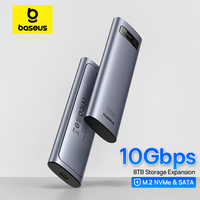 Baseus M2 SSD Case M.2 NVMe SATA Faster USB C 3.2 Gen 2 10Gbps Enclosure Adapter 8TB Storage Expansion Data Protection SSD Case