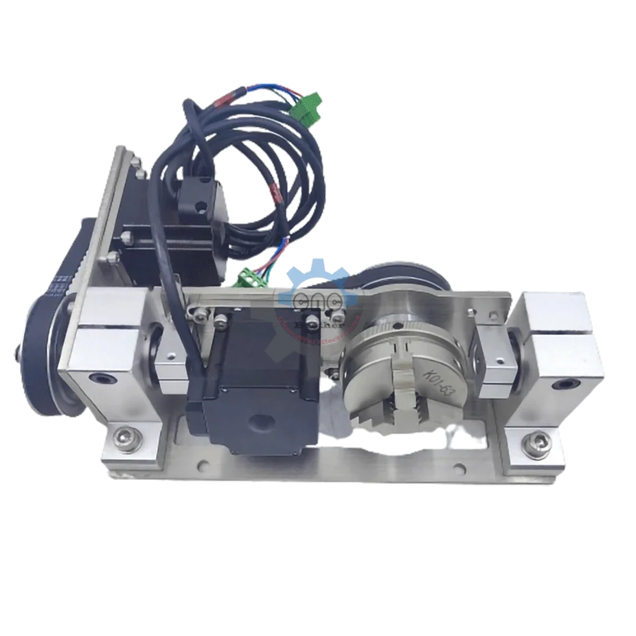 แกน4th CNC 5th B aixs แกนหมุน4ขากรรไกร60มม. ความสูงศูนย์55มม. DIY เราเตอร์5แกนเครื่องแกะสลักเครื่องมือหมุน