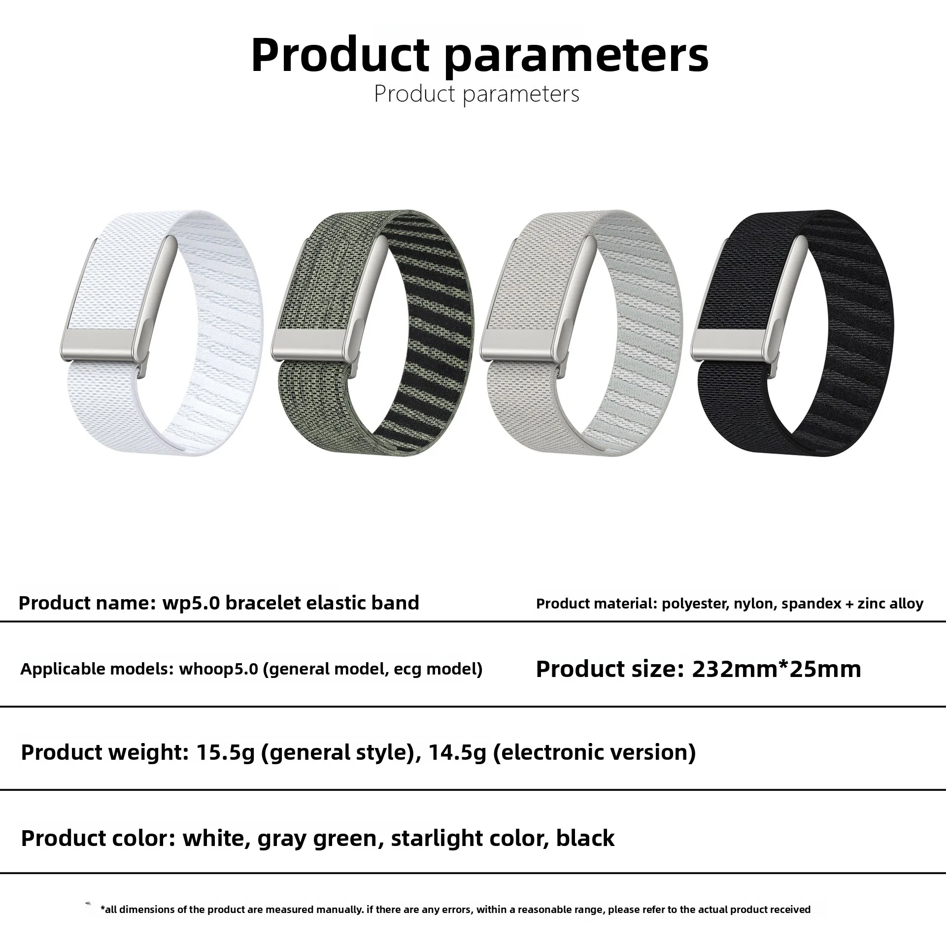 For Whoop 5.0 Watch Straps Loop Soft Bands Compatible with WHOOP ONE Wristband Fitness Tracker Whoop Life ECG Straps image 6