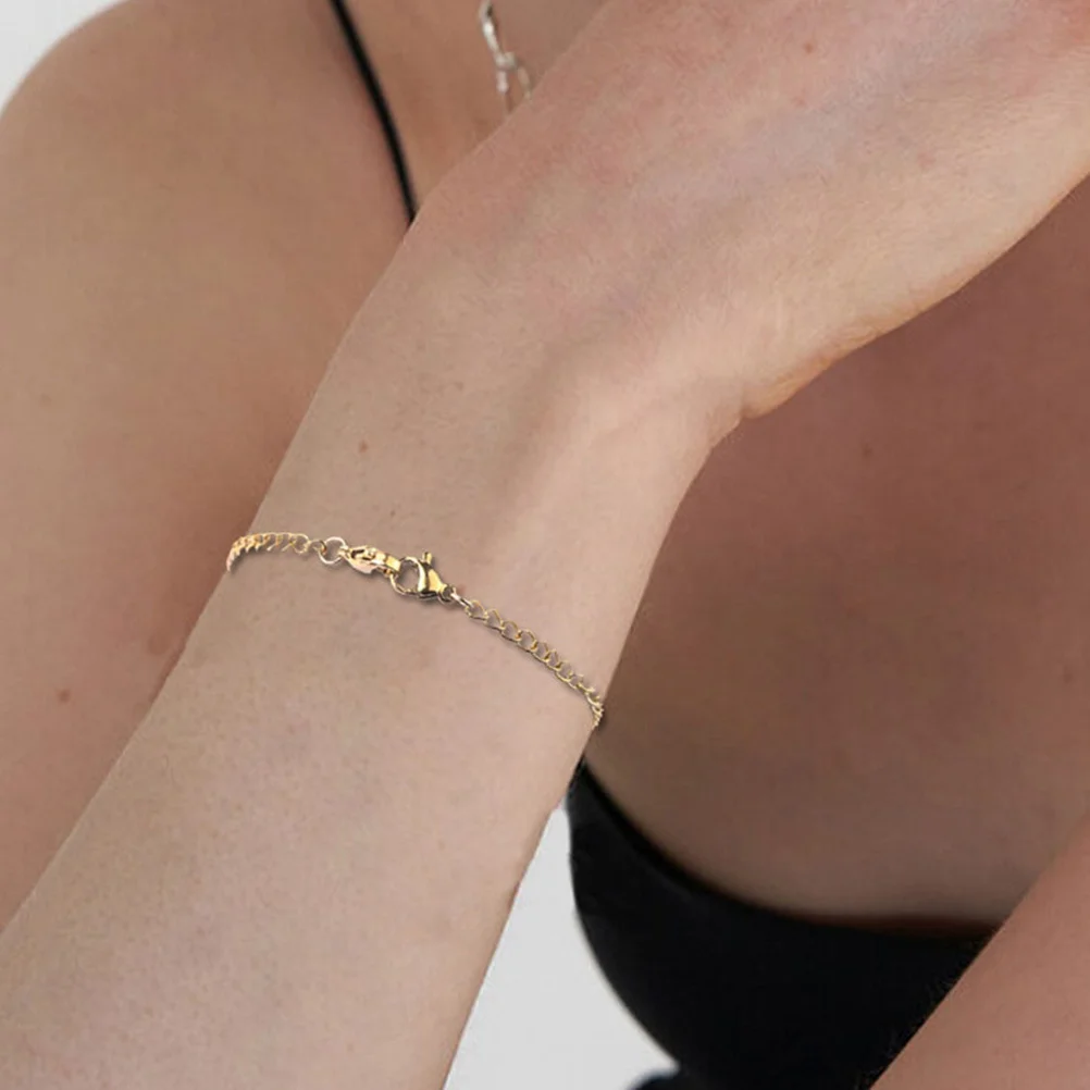 

10 Pcs Necklace Extenders Stainless Steel Lobster Claw Clasps Double Buckle Chain for Necklaces Bracelets Anklets