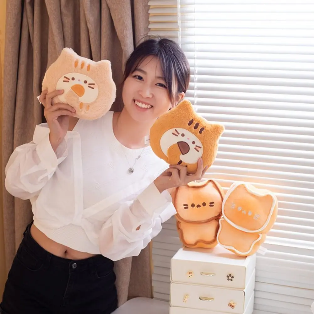 Cartoon Butter Cat Plush Toys Simulation Soft Butter Cat Plush Doll Fluffy Kawaii Swiss Roll Cat Plush Doll Children's Toys