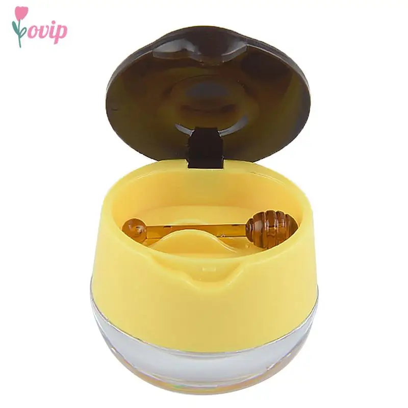 6g Empty Lip Masque Box With Spoon Multi-purpose Refillable Convenient Travel Empty Lip Balm Makeup Jar Pot