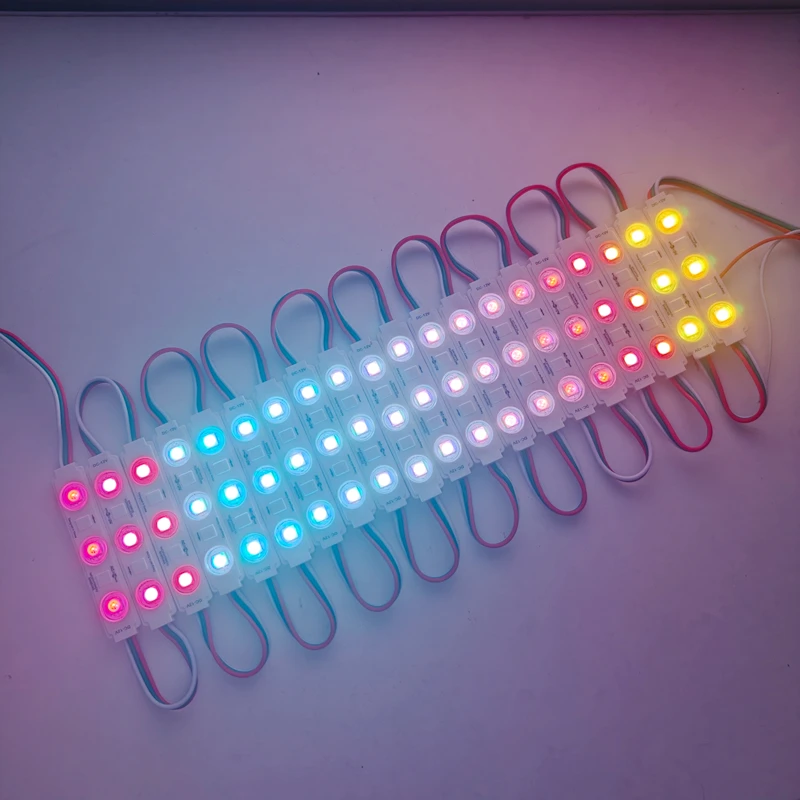 20PCS 12V WS2811/5050 RGB LED Modules Light Waterproof IP65 Advertisement Lamp Shop Signboard Letter Light-box Decoration