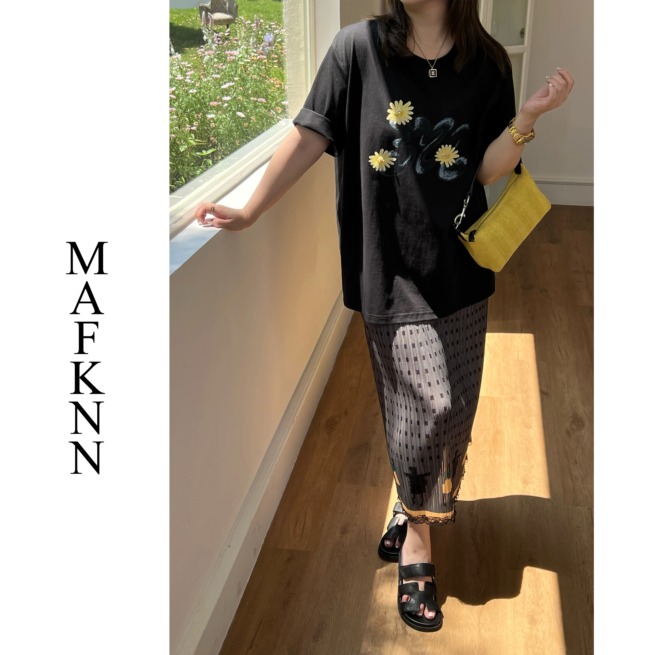 

Повседневная женская футболка с круглым вырезом и коротким рукавом, больших размеров, свободного кроя, из смесового хлопка с эластаном, летняя, модная, в повседневном стиле