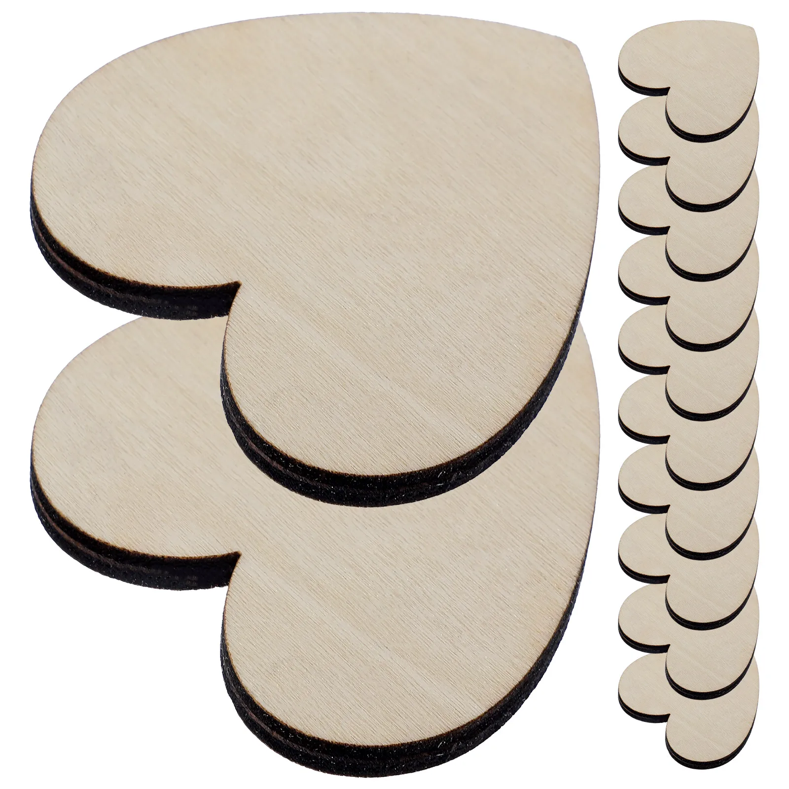 

20 Pcs Creative Painted Wood Pieces Slices Ornament Blank Ornaments Pendulum Craft Supplies Wooden