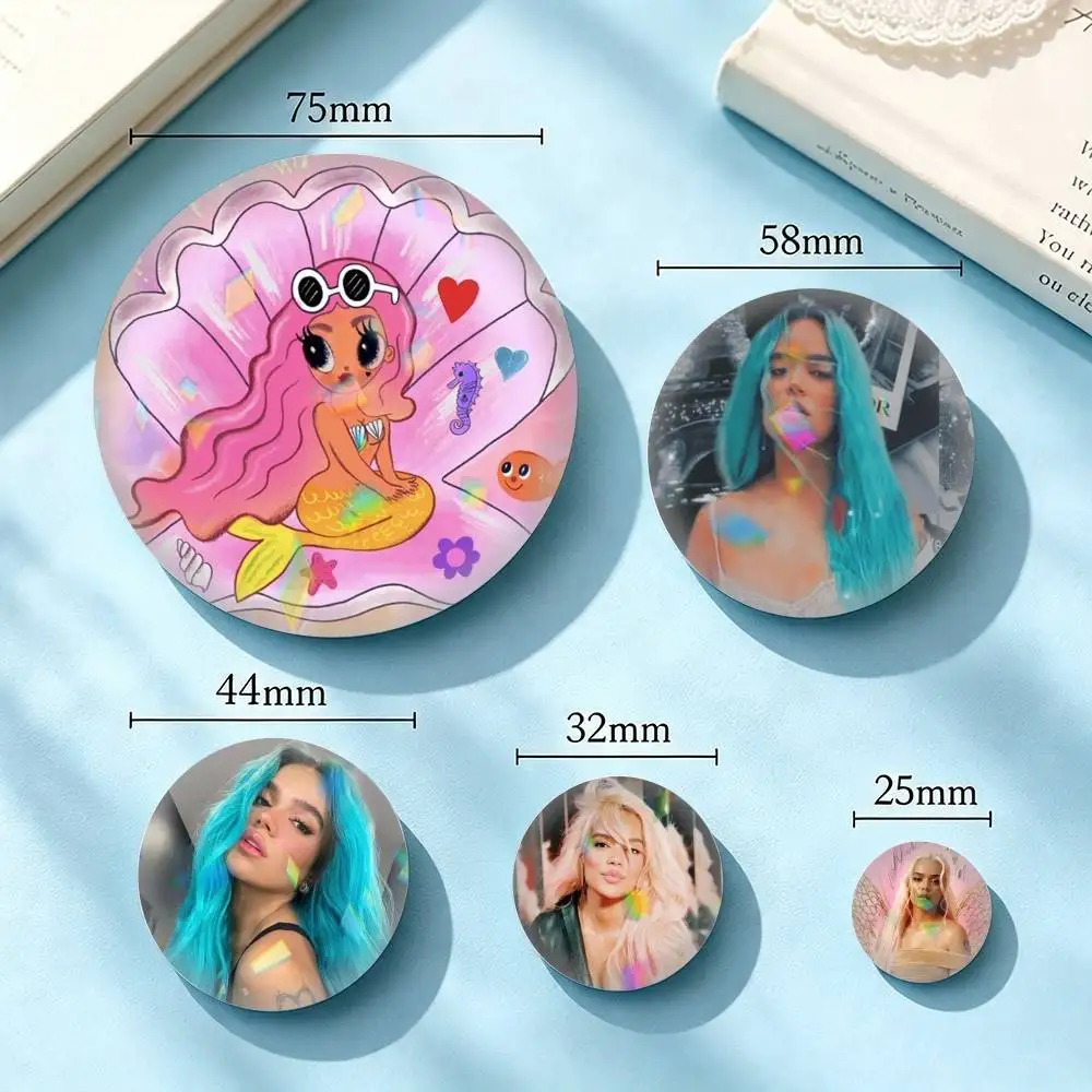 Karol G Top Singer Colombian 25mm 32mm 44mm 58mm 75mm Brooches Badges Pins for Accessories Gift