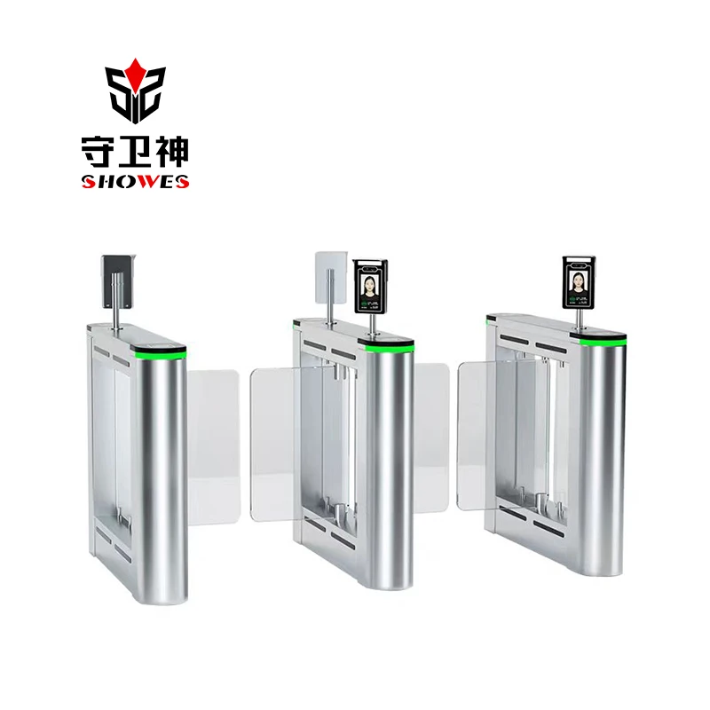 Pedestrian Swing Barrier Gate Safety Access Controller Automatic Entry Security Gate System For Office Gym Mall