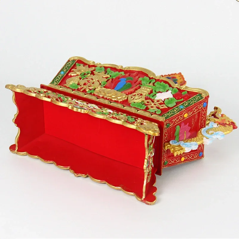 Coloured Drawing Tibetan Resin Handicraft Eight Auspicious Painting Tantric Five Organizer Buddhist Desktop Altars Decorative - view 4