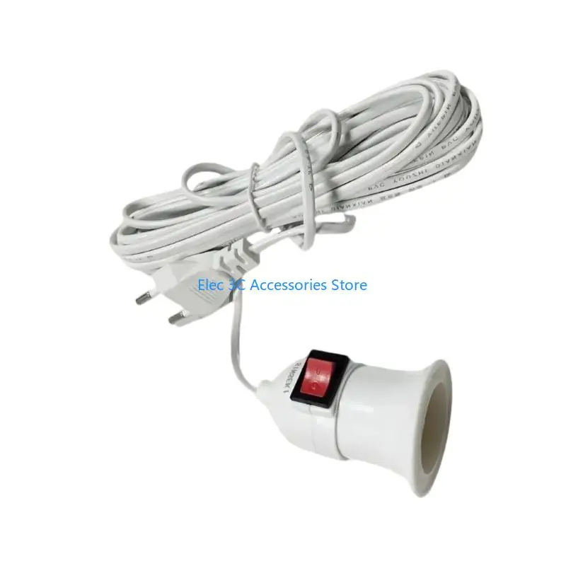 Y51A E27 Light Bulb Socket Extension Cord With Independent Switches Socket For Lamp