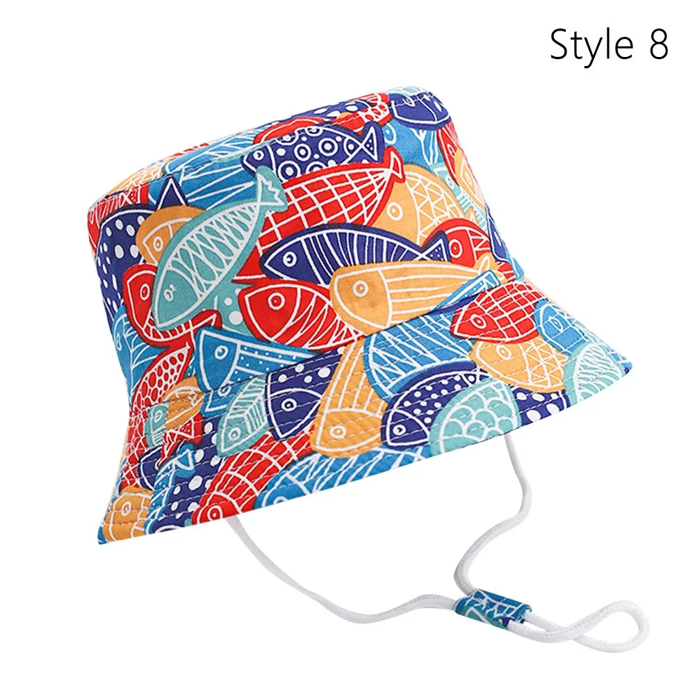 

Cotton Polyester Baby Hats Sun Shading UV Protection Kids Bucket Hat Quick-Dry Versatile Baby Sun Hat Outdoor Children Toddler