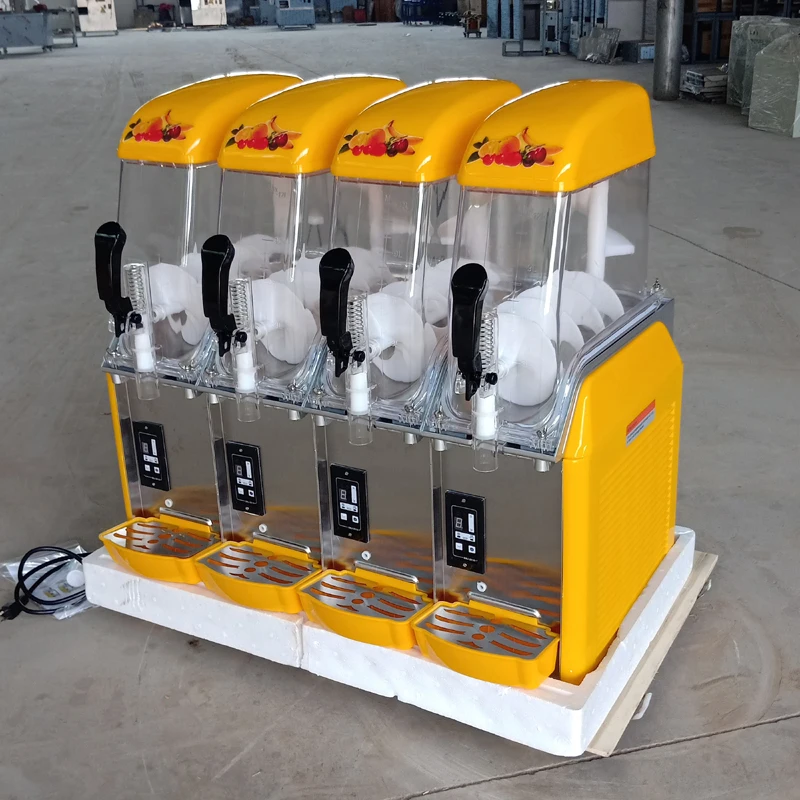 Commercial Ice Slushy Machine/Four Cylinder Cold Drink Maker/Smoothies Granita /Sand Ice juicer