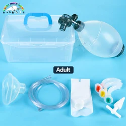 Artificial Resuscitator Kit Silicone Artificial Emergency Ambu Bag Manual Resuscitator with Mask Veterinary Equipment