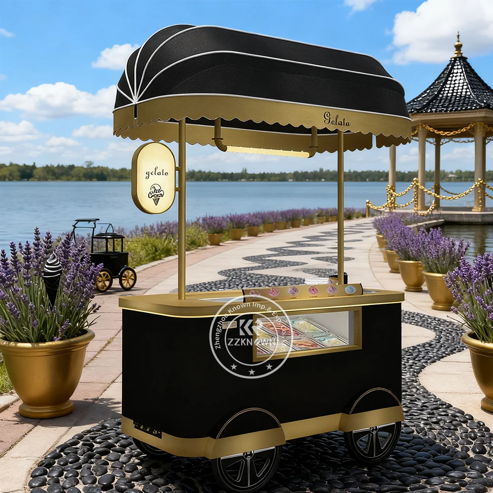 

China Supplier Mini Refrigerated Cart Van Ice Cream Carts with Cheap Prices