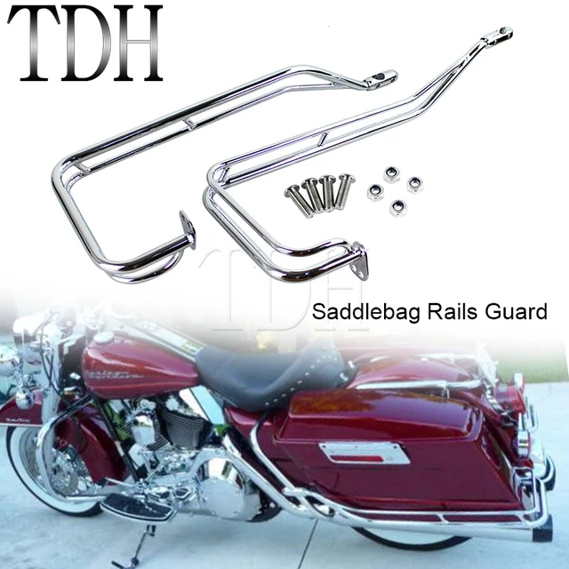 Tylna torba motocyklowa szyny osłona wspornik pomocniczy Chrome dla Harley Touring 09-13 Electra Glide Street Road Glide Road King