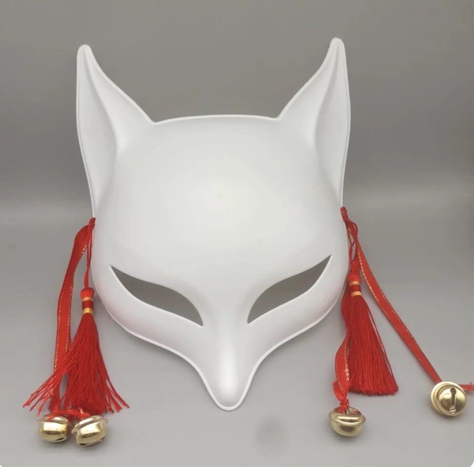 اليابانية أنيمي تأثيري الثعلب قناع القط أرنب هالوين حفلة عيد الميلاد الدعامة هدية للأطفال بنين بنات DIY أقنعة تنكرية