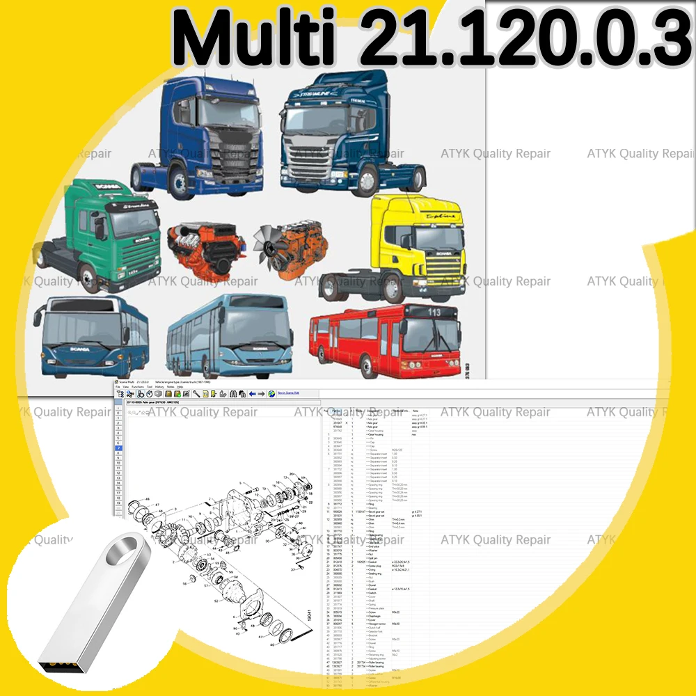 

Multi 21.120.0.3 S-cania scanner automotriz Automobile Maintenance Scanning tool sca-niaa MULTI 21 inspection tools Repair VCI