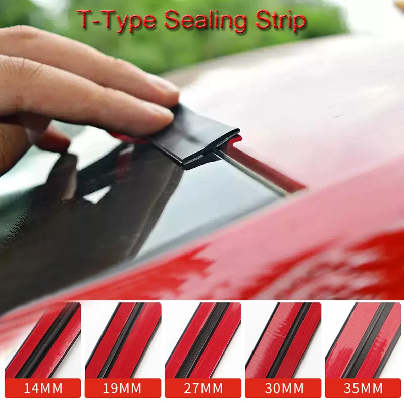 

Rubber Car Seal Edge Auto Roof Windshield Sealant 14/19/27/30/35mm Protector Window Seal Strip Sound Insulation Tape Accessory