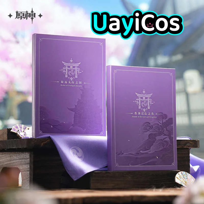 

CD Set Official original Genshin Impact Raiden Shogun Gift Set Box CD Ornament Doll Game Accessories Anime Figure Toy Kids
